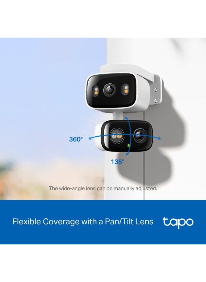 TP-LINK Tapo C246D Indoor/ Outdoor Dual Lens Pan/ Tilt Security Camera - Image 3