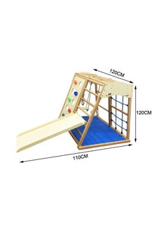 JSAITOYS Kids Indoor Climbing Play Equipment Montessori Baby Climber Rock Dome Frame With Swing For Toddler  - Image 5