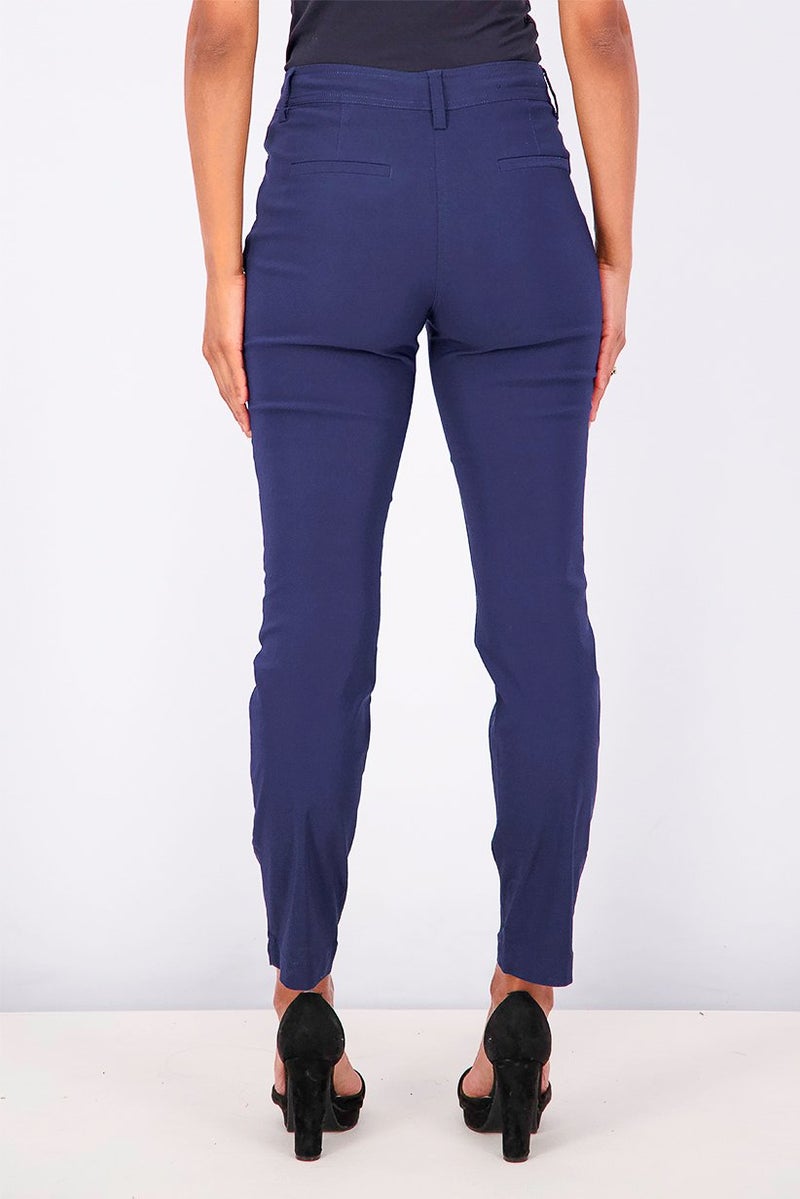 Tchibo Women Bengalin Hose Trouser, Navy Blue - Image 3