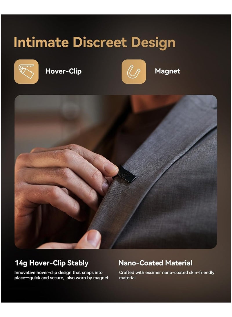 Hollyland LARK MAX 2 Ultimate Combo Wireless Microphone with AI Noise Cancellation, 32-Bit Full-Chain Audio, Wireless Monitoring, for Camera, iPhone & Android (2TX+2RX+OWS Earphones+Charging Case) - Image 5