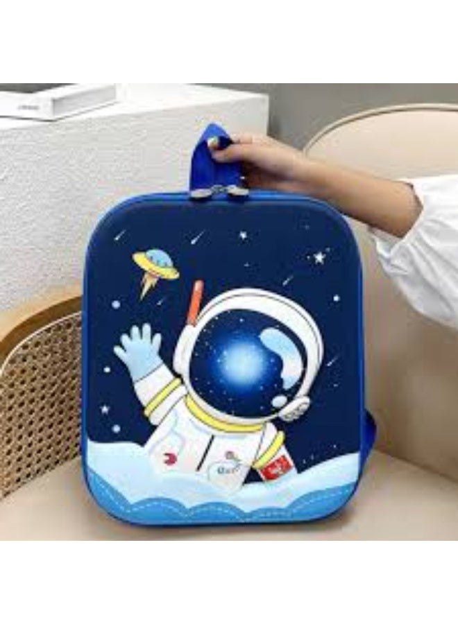 Fashionable Backpack 3D School Backpack for Kids Boys Girls Cute Cartoon Backpack (Space man NAVY) - Image 1