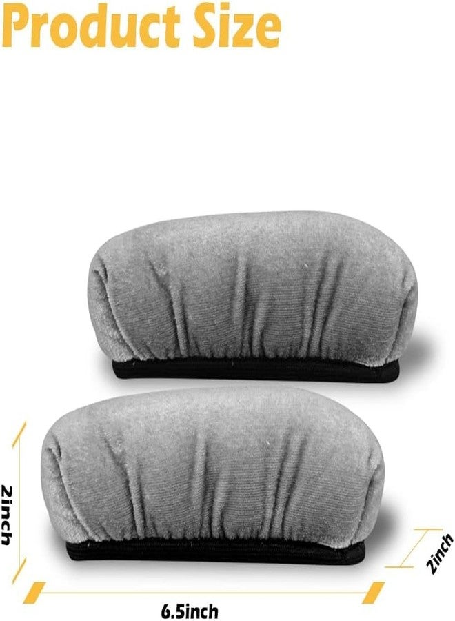 Elfzone Crutches Padding - 4PCS Crutch Cushions,Crutch Pads for crutches underarm，Armpits Universal Medical Padding for Crutches for Adults, Washable Padded Covers with Thick Soft Memory Foam (Gray) - Image 5