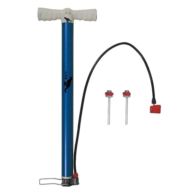 Grès GRS P101A High Pressure Steel Air Pump Inflatable Air Pump Floor Air Pumps with 2 Needle for Cycle, Football, Volleyball, Basketball, Handball (Multicolour, Nylon & Alloy Steel) - Image 1