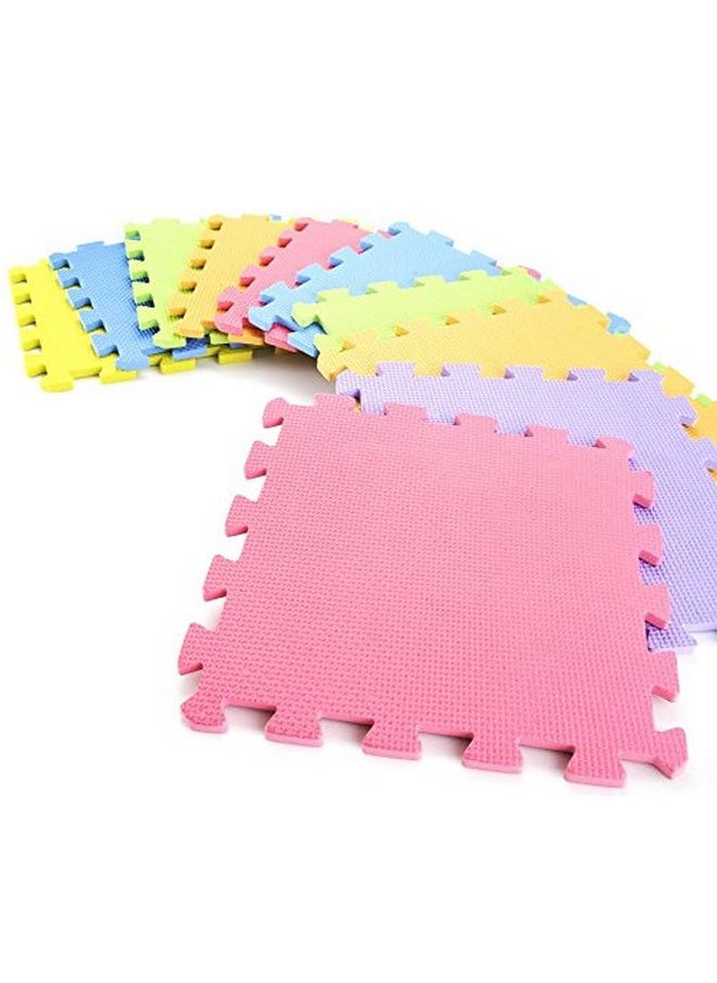 PowerTRC 10-Piece Interlocking Floor Mats, Exercise Mat, Safety Play Floor Mat for Kids Tiles Cushions Soft Interlocking Exercise mats Garage Flooring Protector (10 Square Ft)  - Image 2
