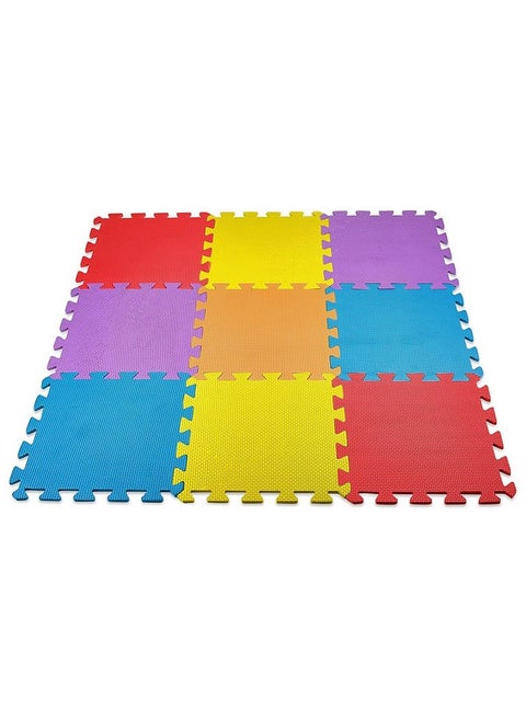 10-Piece Interlocking Floor Mats, Exercise Mat, Safety Play Floor Mat for Kids Tiles Cushions Soft Interlocking Exercise mats Garage Flooring Protector (10 Square Ft)