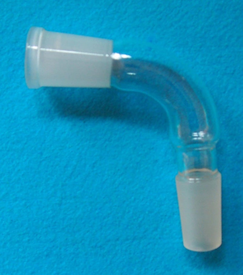 cheekyglo 24/40 Glass Bend Connecting Tube,Ground Joint,105 Degree,Borosilicate Labware - Image 4