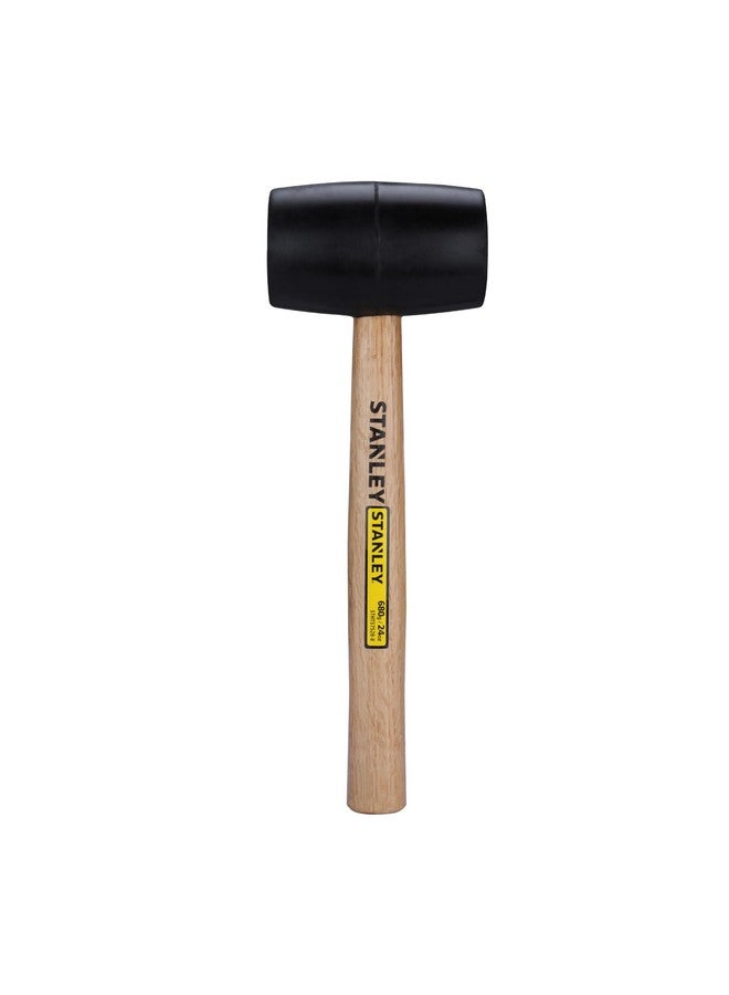 Stanley STANLEY STHT57528-8 Rubber Mallet for Masonry, Woodwork, Fittings for Home, DIY, Mechanic, Industrial & Professional Use, 680 gm, YELLOW & BLACK  - Image 1