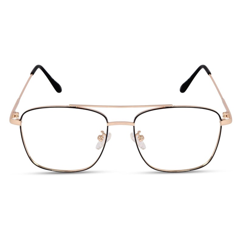 Dervin Blue Light Blocking Blue Cut Zero Power anti-glare Retro Square Eyeglasses, Frame for Eye Protection from UV by Computer/Tablet/Laptop/Mobile - Image 2