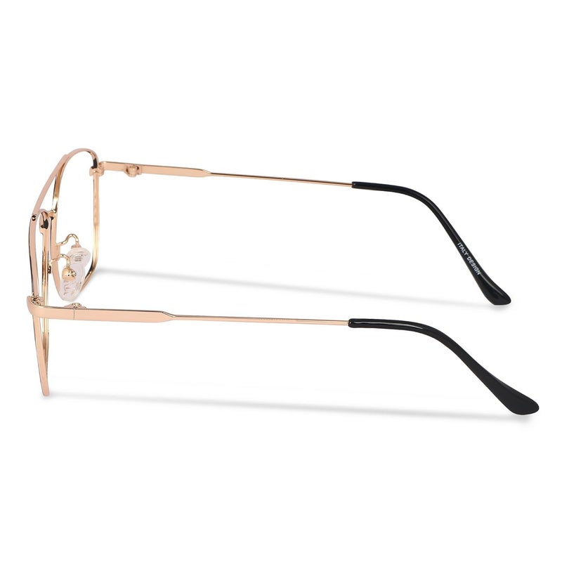 Dervin Blue Light Blocking Blue Cut Zero Power anti-glare Retro Square Eyeglasses, Frame for Eye Protection from UV by Computer/Tablet/Laptop/Mobile - Image 5