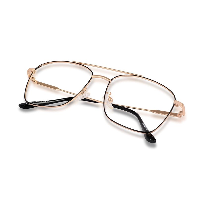 Dervin Blue Light Blocking Blue Cut Zero Power anti-glare Retro Square Eyeglasses, Frame for Eye Protection from UV by Computer/Tablet/Laptop/Mobile - Image 4