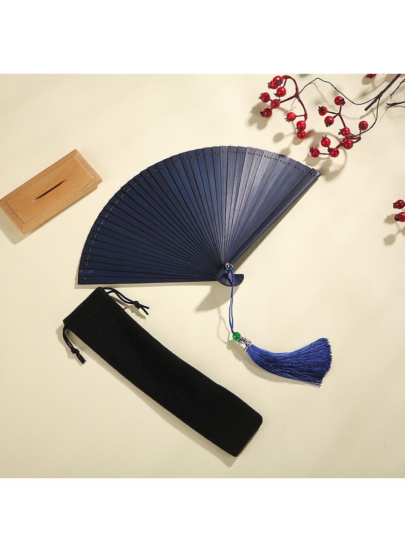 general 18cm Bamboo Fan Mini Fan Folding Fan Dance Fan Exquisite Craft Gift Fan