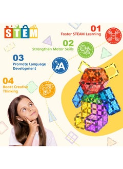 60 Pcs Magnetic Building Tiles Kids Toys Stem Magnetic Blocks Sensory Toys Kids Games Magnet Building Toys For Boys And Girls Aged 3+, Kids Brain Development Preschool Kindergarten Toddler Toys - pzsku/Z620B515662CD2A46B1A2Z/45/_/1732774037/1d517dec-65a7-4af2-bf51-e8c084d50e04