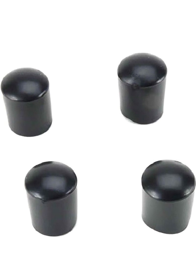 Magic Sliders 4-Piece Round Furniture Leg Tips Black - Image 2