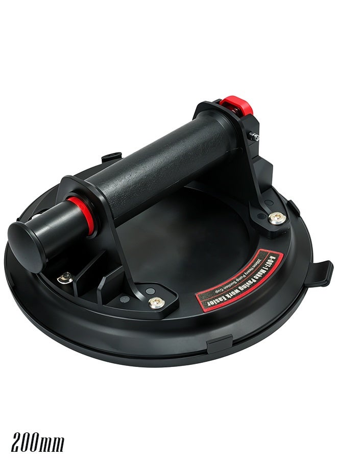 200mm Heavy Duty Vacuum Suction Cup Lifter for Glass Tile Marble Panels 7.8 Inch Pump-Action Suction Cup with Anti-Slip Handle, Strong Grip for Lifting Glass, Granite, Wood, Metal, Smooth Surfaces - Image 1