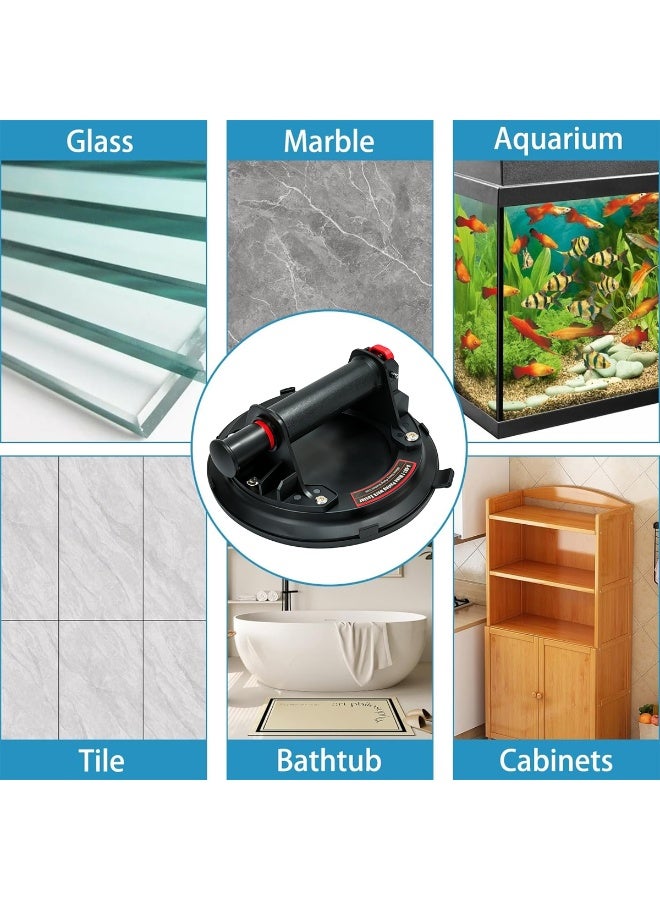 200mm Heavy Duty Vacuum Suction Cup Lifter for Glass Tile Marble Panels 7.8 Inch Pump-Action Suction Cup with Anti-Slip Handle, Strong Grip for Lifting Glass, Granite, Wood, Metal, Smooth Surfaces - Image 5