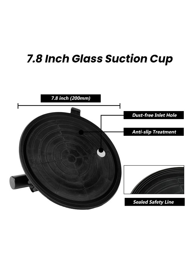 200mm Heavy Duty Vacuum Suction Cup Lifter for Glass Tile Marble Panels 7.8 Inch Pump-Action Suction Cup with Anti-Slip Handle, Strong Grip for Lifting Glass, Granite, Wood, Metal, Smooth Surfaces - Image 3