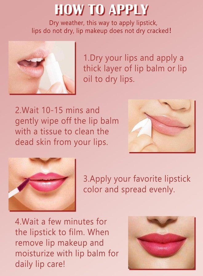 LYSdefeu Matte Rose Pink Lipstick Long Lasting, Lip Tint Stain Lip gloss for Women - Image 4
