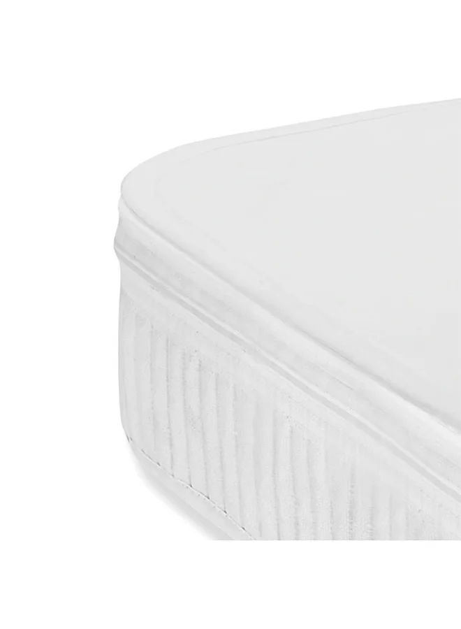 سنوز Baby Cot 100% Waterproof With Moisture Wicking Cotton Surface Mattress Protector - White