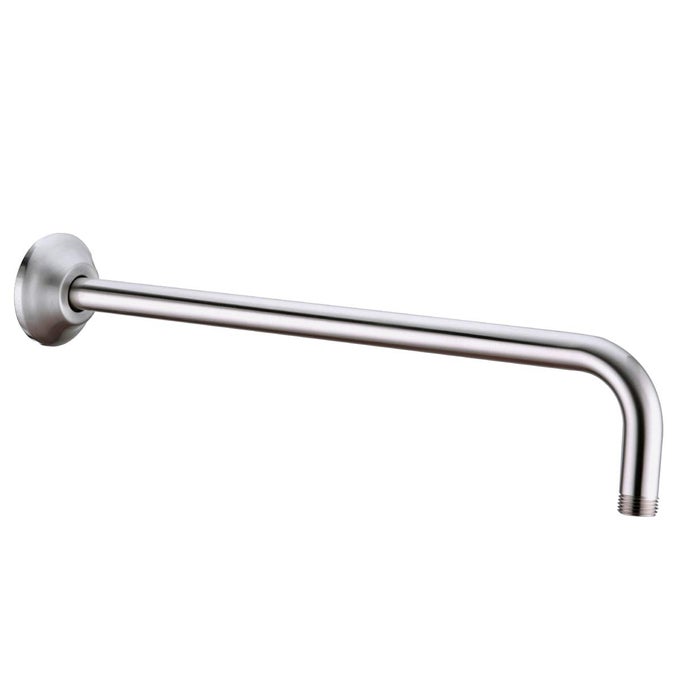 16 INCH LSHAPED SHOWER HEAD EXTENSION ARM SHOWER ARM AND FLANGE INCLUDED BRUSHED NICKEL