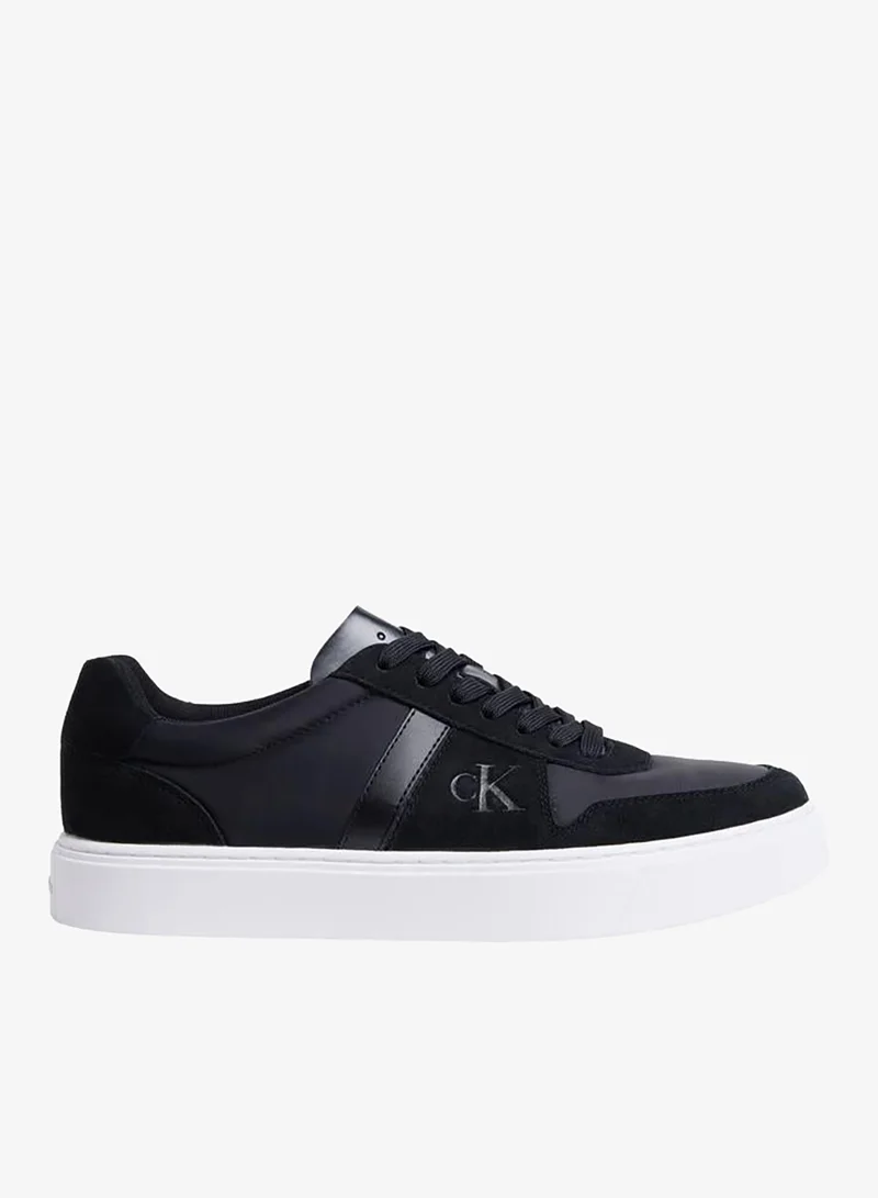 Calvin Klein Jeans Leather Signature Logo Trainers