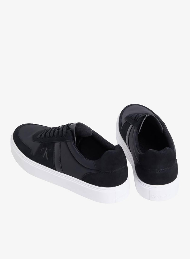 Calvin Klein Jeans Leather Signature Logo Trainers - Image 3