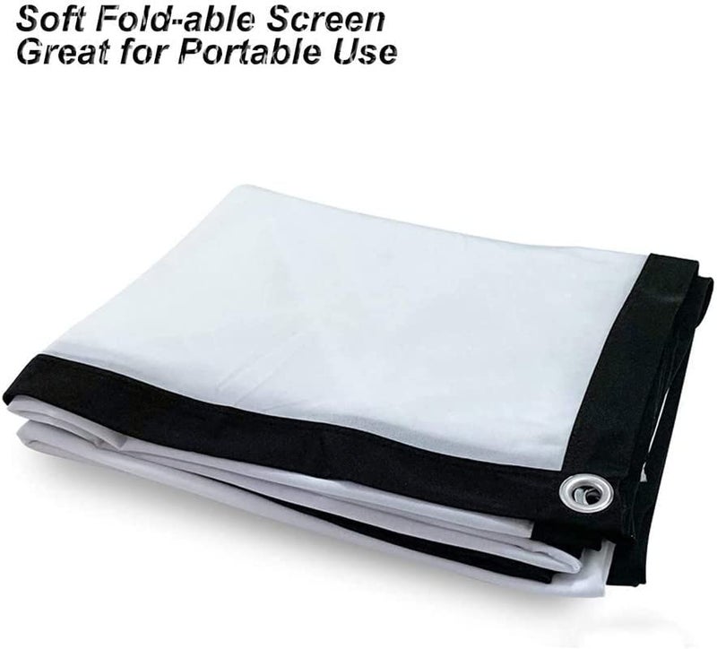 Vilro 165 inch Projector Screen,4K HD 16:9 Portable Video Projector Screen Foldable Anti-Crease Indoor Outdoor Projection Screen for Home, Office, Classroom (365" cm (W) x 205" cm (H)) - Image 4