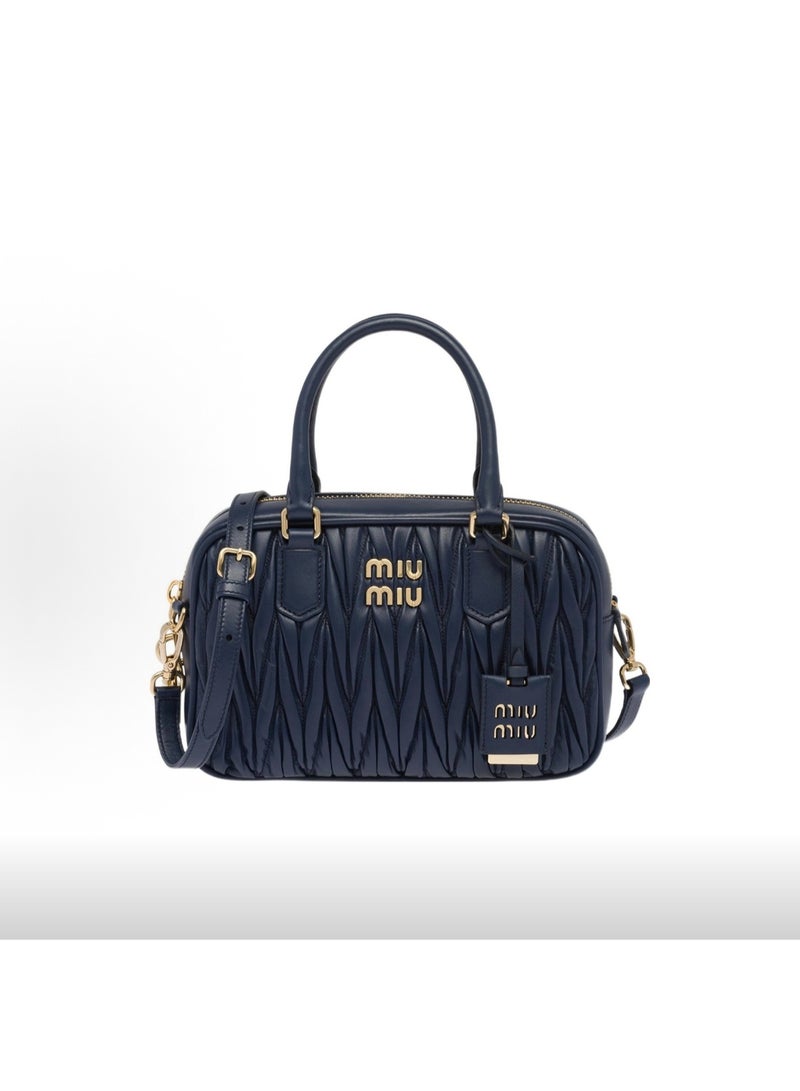 مياو مياو حقيبة يد جلدية ناعمة مع حقيبة كتف مائلة قابلة للتعديل - Image 1