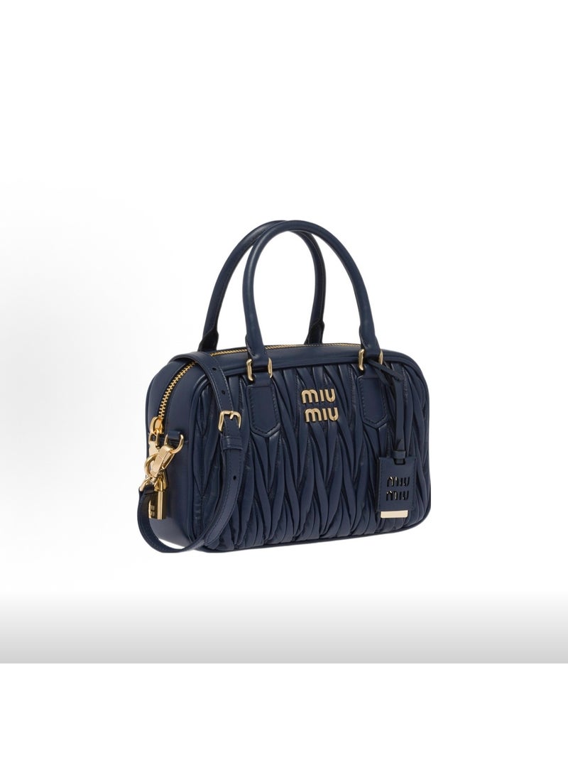 مياو مياو حقيبة يد جلدية ناعمة مع حقيبة كتف مائلة قابلة للتعديل - Image 2