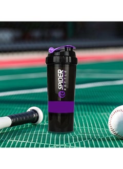 SPIDER Protein Shaker Bottle with Blender Cup for Protein Mixes 500ml Mixer Bottle for Gym Outdoor Pre-Workout and Travel  - Image 4