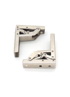 Y&D 2 Packs of 90 Degree Angle Bracket Support Foldable Display Stand Folding Door Shelf Hinge Hidden Table Frame Furniture Accessories  - Image 1