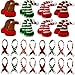 YOOHUA 32PCS Mini Knit Doll Hat and Scarf Small Santa Hat for Craft Christmas Knit Decoration Doll Clothing Accessories Gift - Image 2
