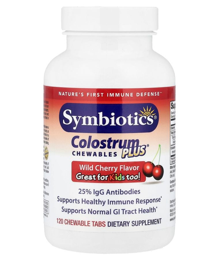 Symbiotics Colostrum Plus® Chewables Wild Cherry  120 Chewable Tabs