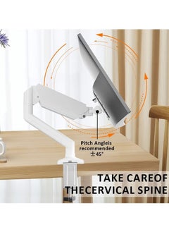 Yakiter Monitor Desk Mount Single Arm Stand, Full Motion Monitor Arm (Holds up to 2-9kG) with Gas Spring for 17 to 30 Inch LCD LED Computer Monitor  - Image 5