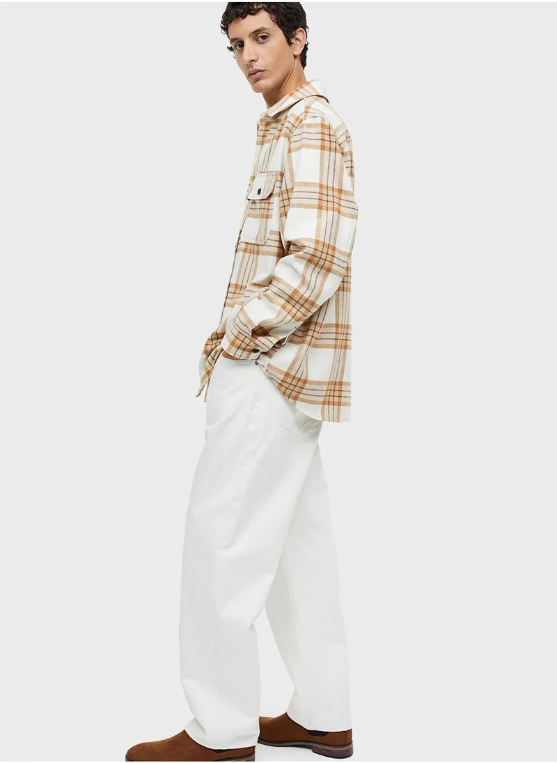 اتش اند ام Double Pocket Regular Fit Shacket