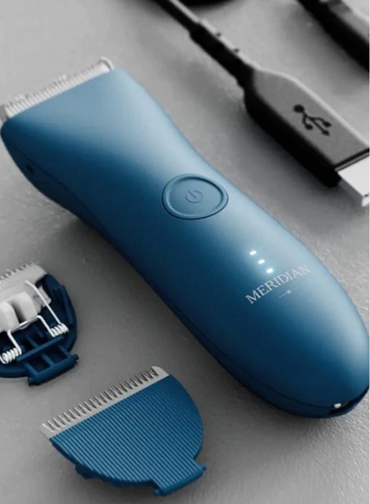ميريديان ميرديان ماكينة حلاقة الجسم والمنطقة الحساسة ازرق - Image 2