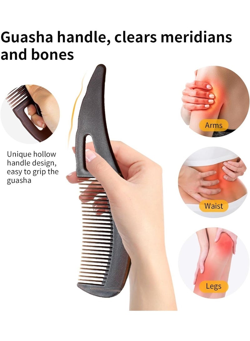 مشط فروة الرأس بتصميم مجوف، لإزالة الزيوت وتكثيف الشعر، بمقبض مريح مزود بوظيفة الكشط. - Image 4