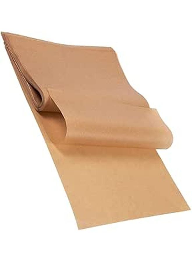 ورق البرشمان غير المبيض 23 × 33 سم 100 ورقة غير لاصق للخبز في الفرن وقلاية الهواء - Image 1