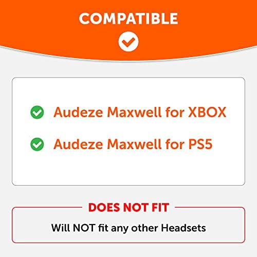 WC Freeze Maxwell - Cooling Gel Replacement Earpads for Audeze Maxwell Headphones by Wicked Cushions - Elevate Comfort, Durability, Thickness & Sound Isolation for Epic Gaming Sessions | Ivory Tide - Image 2