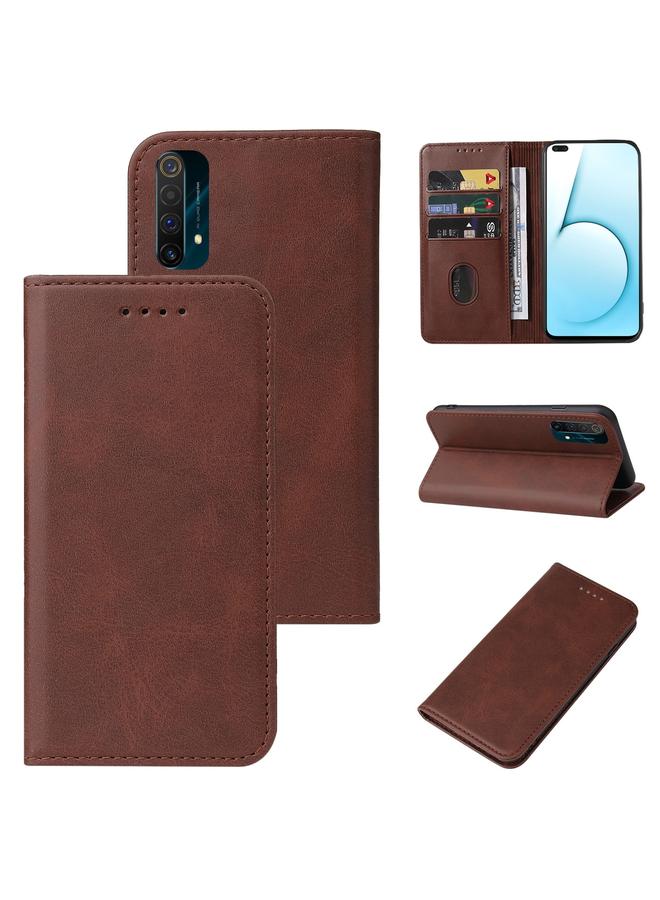 S-TOP Case For Realme X50 5G Magnetic Closure Leather Phone Case - Image 1