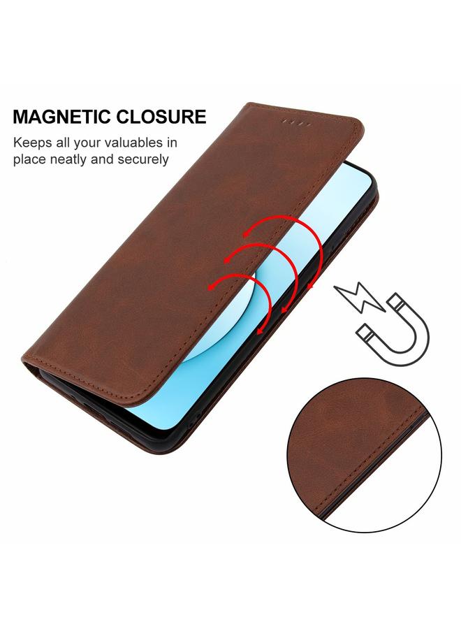 S-TOP Case For Realme X50 5G Magnetic Closure Leather Phone Case - Image 5