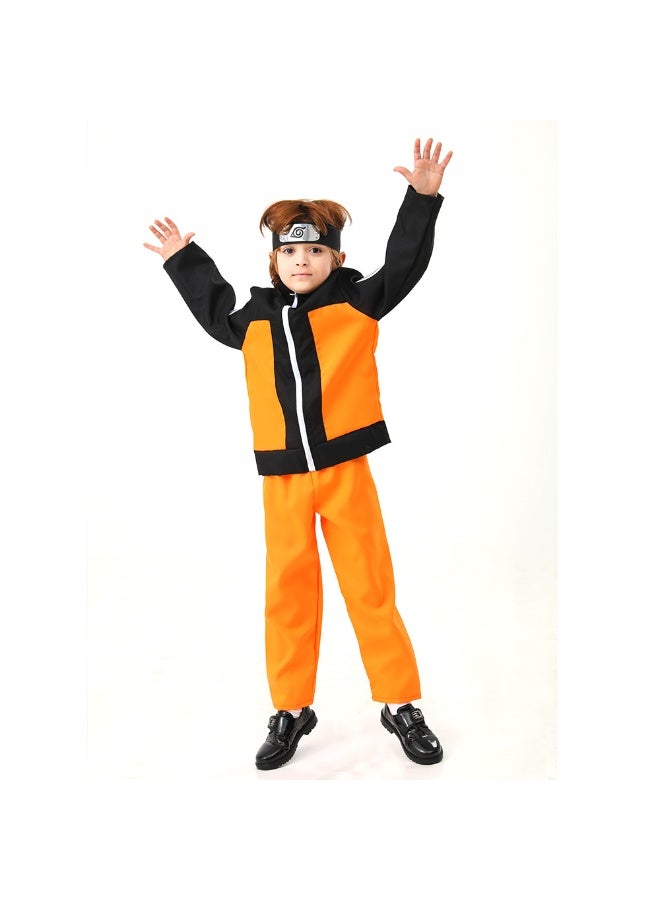 NIBEMINENT Naruto costumes, children's vortex Naruto first-generation clothes, Halloween costumes, and anime performance costumes - Image 1