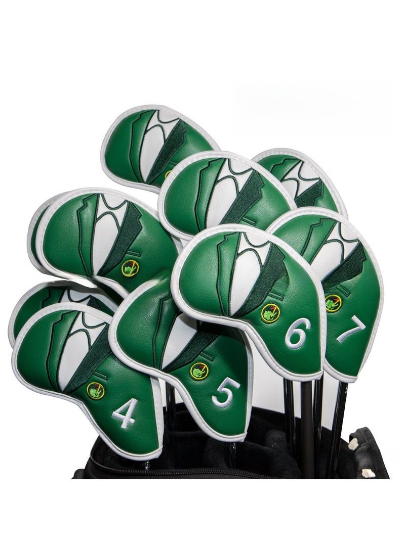 Generic Golf Master Green Jacket Iron Covers Iron