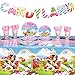 Tiamon 171 Pcs Candyland Donut Party Decorations for 24 Guest Candy Themed Party Decorations Include Plates Napkins Cup Banner Tablecloth Knife Fork Spoons Candy Land Grow up Birthday DecorCandyland - Image 4