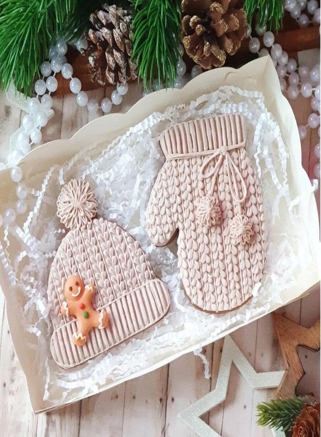 Q-Baker Christmas Cookie Cutters 4Pcs Winter Holiday Cookie Cutter Set Stainless Steel with Winter hat, Ugly Sweater, Mitten,Stocking with Decorating Instructions - Image 5