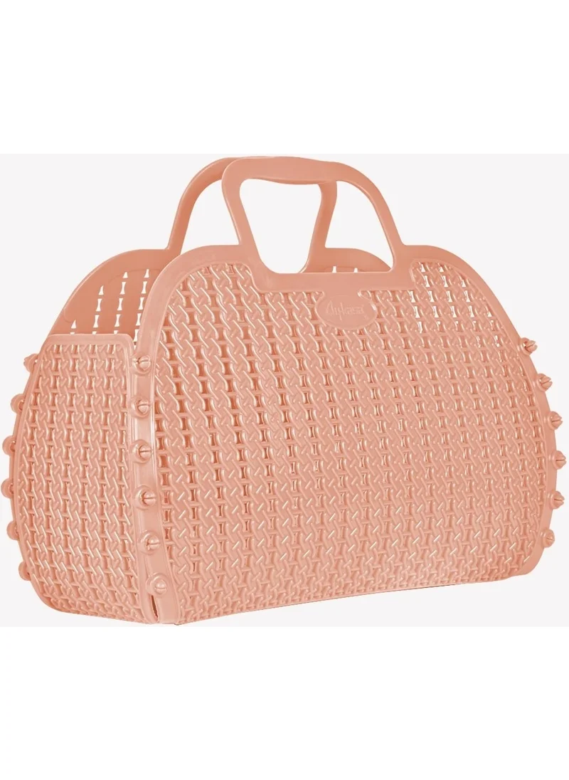 Ayyıldız Aykasa 221026 Milk Tea Foldable Beach Bag
