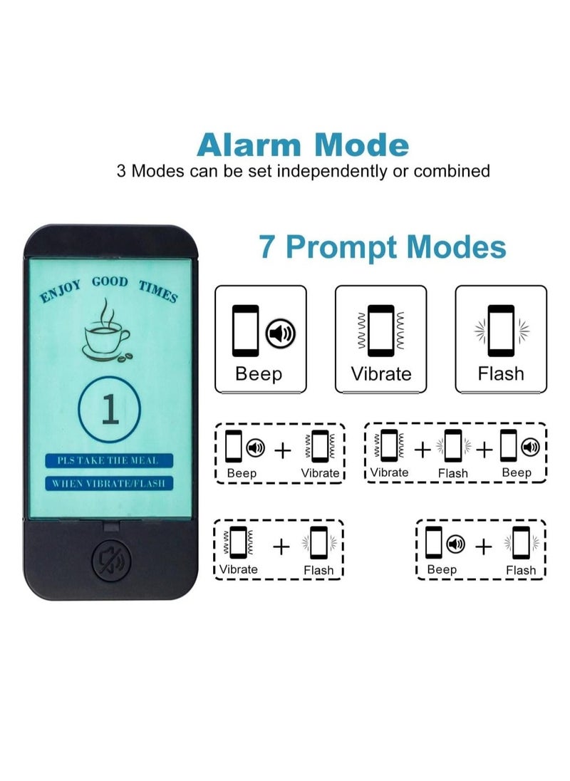 Generic Wireless Calling System, Restaurant Wireless Guest Paging Queuing System with 16 Pager Buzzers 1 Keypad, 800m Transmission for Restaurant Coffee Shop Office  - Image 3