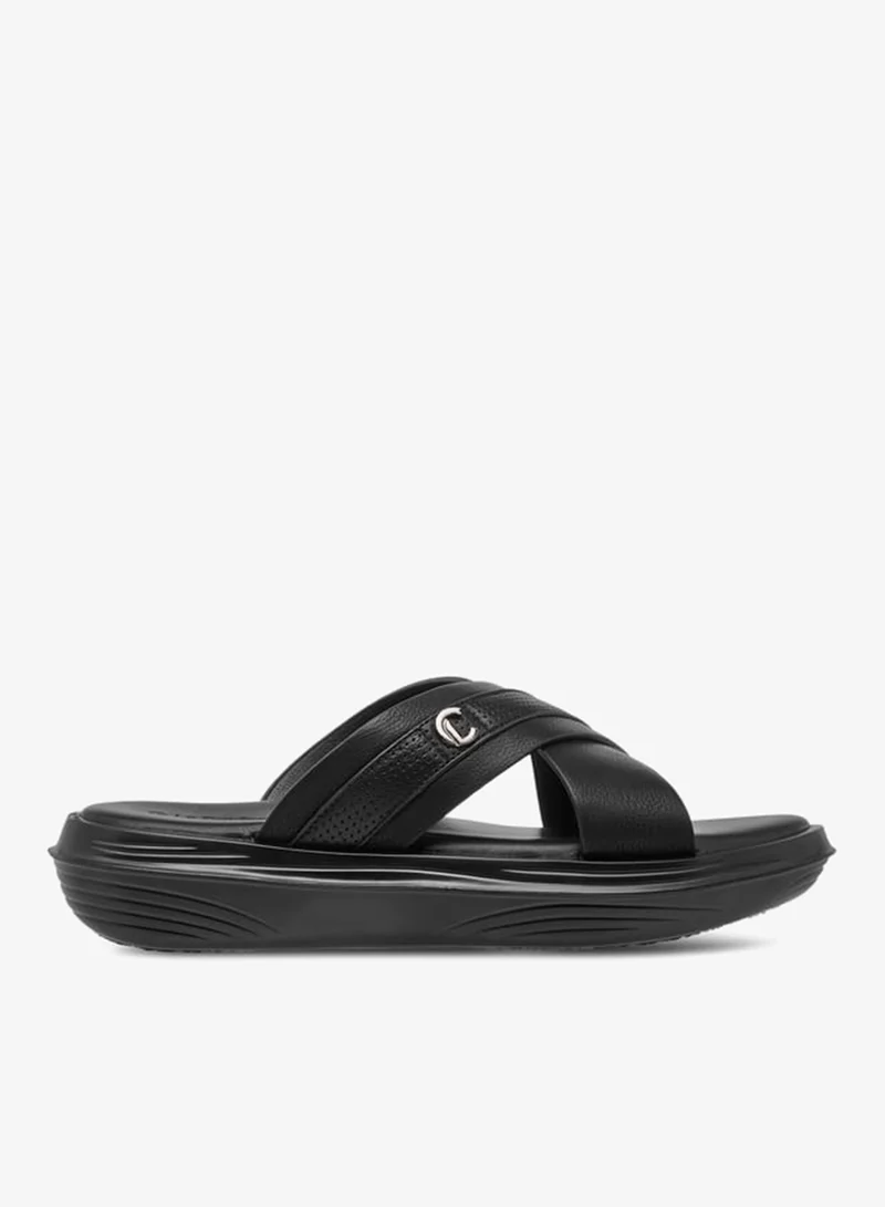 لو كونفورت صنادل رجالي سهلة الارتداء بنقوش