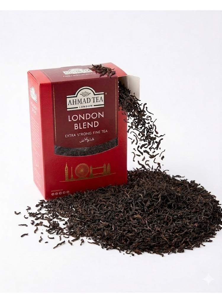Ahmad Tea London Blend - Extra Strong Fine Black Tea - Premium Quality Loose Tea - 200g - Image 4