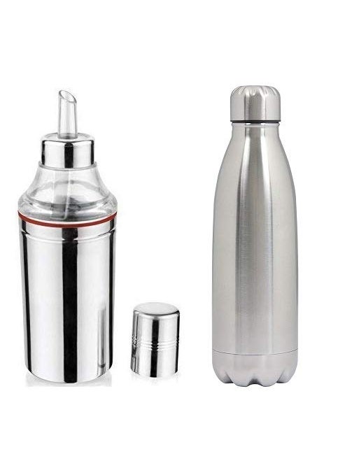 Dynore Dynore Stainless Steel Oil Dropper and Insulated Vaccum Bottle 1000 ml Each  - Image 1