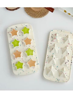 KASTWAVE Ice Cube Tray, 2 Pcs Silicone Polygon Ice Cube Mold Chocolate Molds, Ice Cube Molds, Ice Maker Mold, Reusable Five Pointed Star Silicone Mold, for Making Chocolates, Ice Cubes, Jellies and Candies  - Image 4